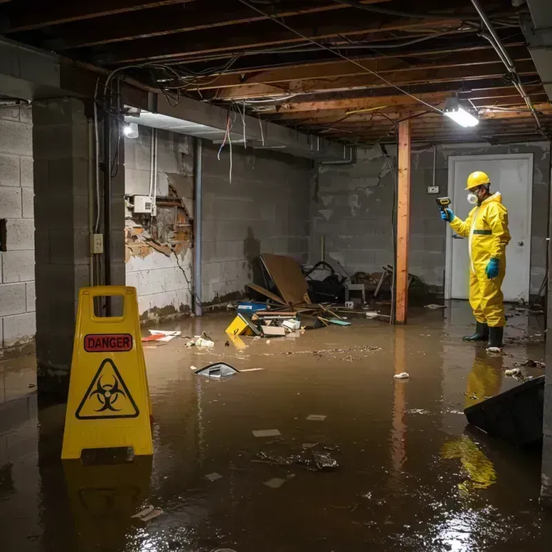 Flooded Basement Electrical Hazard in Hackensack, NJ Property